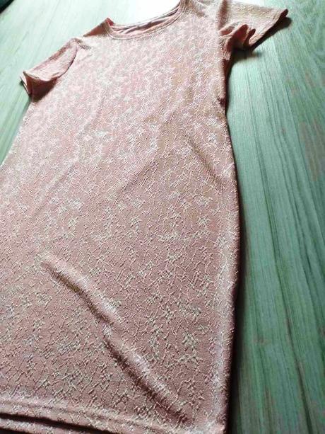 Minišaty, lososová/marhuľková farba, v. 42/44/xl, l