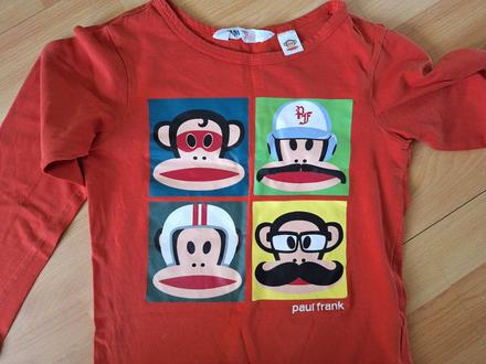 Tričko s dlhým rukávom paul frank, h&m,110