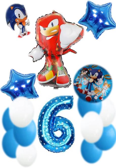 Balóny ježko sonic /červený knuckles- až 16 kusov, 