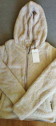 Dámska huňatá mikina na zips, gate,32