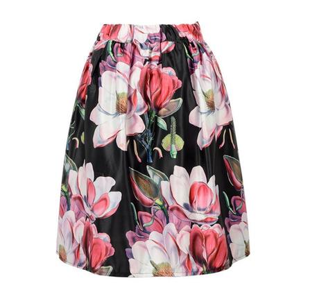 Graffiti midi vintage floral sukna s/m/l, l / m / s