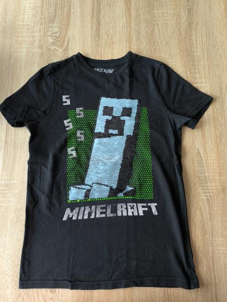 Premieňacie tričko minecraft 152 - bez poškodení, 152