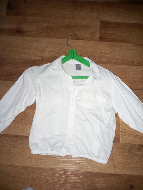 Biela kosela s dlhým rukávom 122, 122