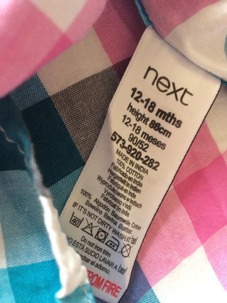 Next káro košeľa vel.86, next,86