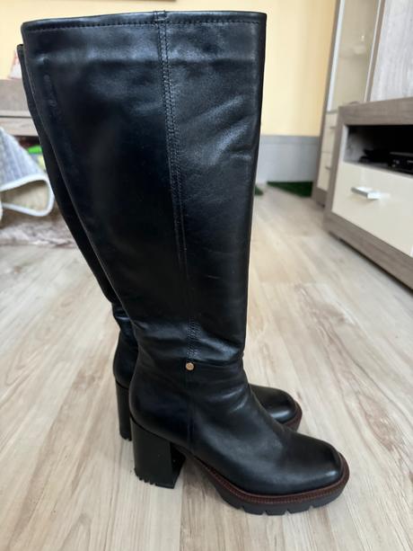 Dámske kožené čižmy, 40