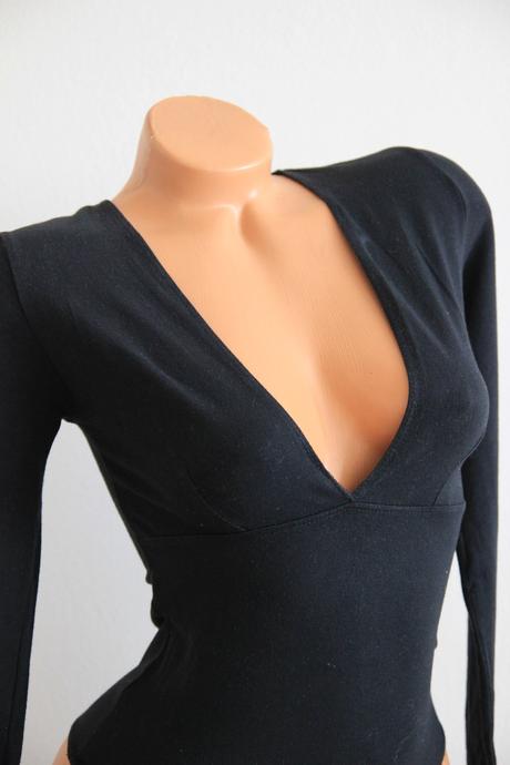 Čierny body top, xs/s, xs