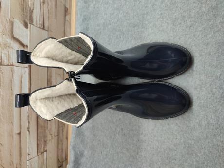 Rieker 36 - dámske tmavomodré gumáky, rieker,36