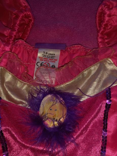 Šaty na karneval barbie ( diamantový zámok)5/8 rok, 