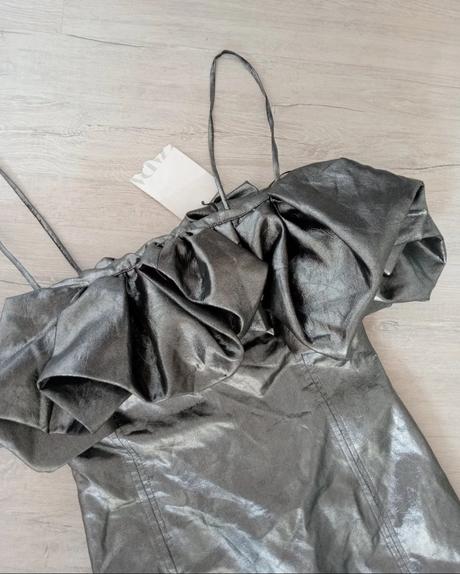 Strieborné šaty, zara,xs