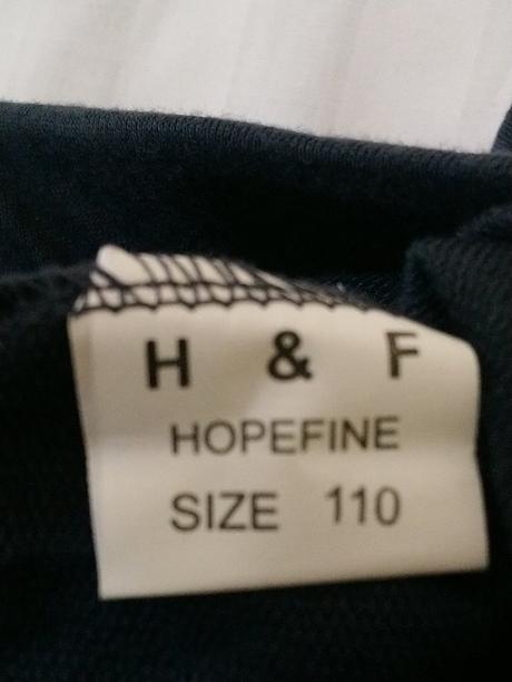 Dievčenské tm. sivé tepláky pásiky hopefine 110 cm, 110