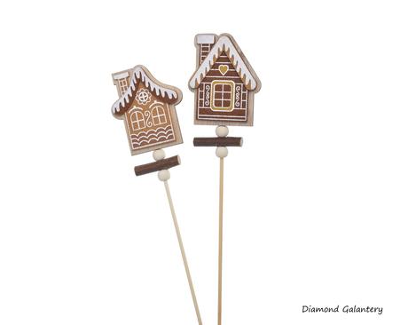 Drevený zápich - medovníkový domeček, 