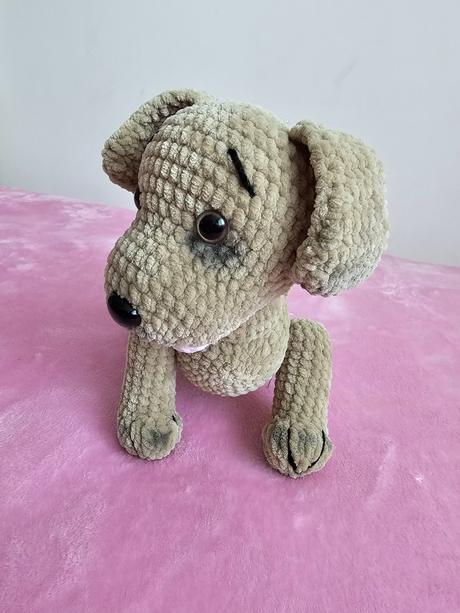 Handmade hačkovaný psík, 