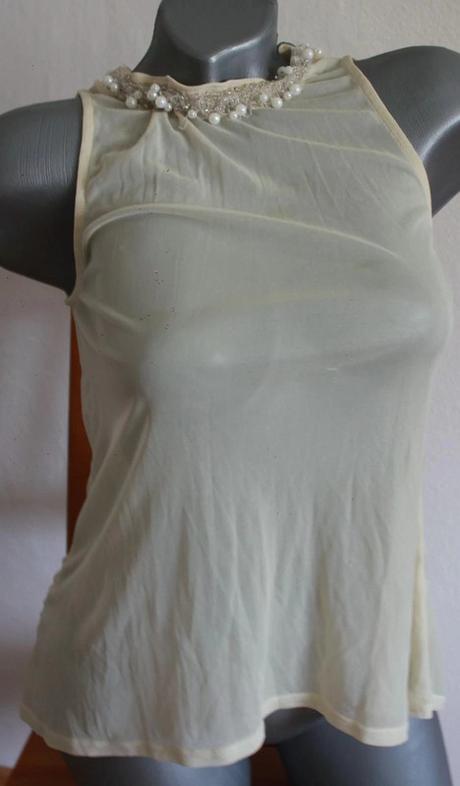 Priesvitna bluzka s perlickami, xs