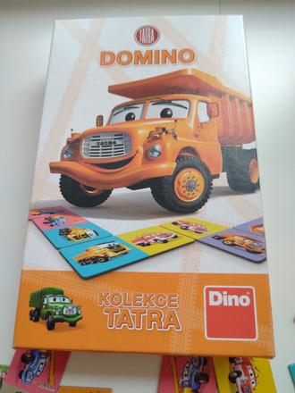 Detská spoločenská hra dino domino tatra,