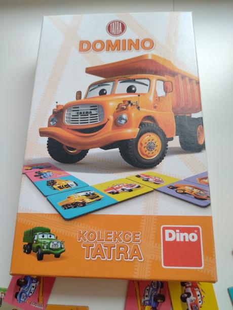 Detská spoločenská hra dino domino tatra,