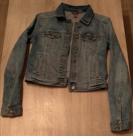 Riflová bunda, h&m,s