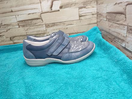 Remonte - rieker 38 - dámske modré topánky  koža/l, rieker,38