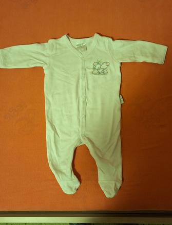 Biele bavlnené pyžamko, 56