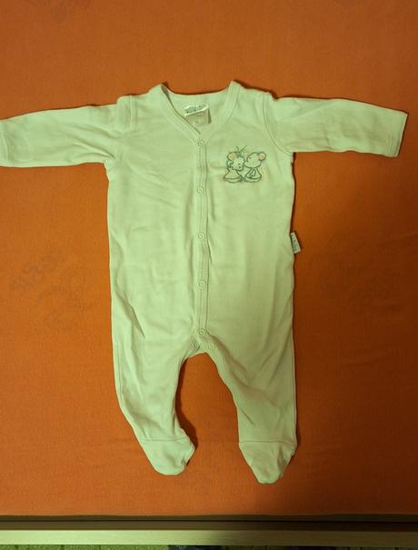 Biele bavlnené pyžamko, 56