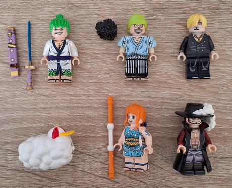 Sada 6ks lego kompatibilných figúrok onepiece,