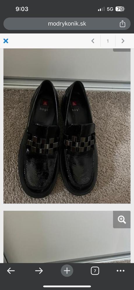 Lakovane topanky hogl, 38