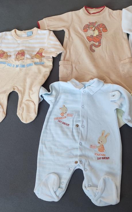 Froté teplé pyžamká/overaly pre bábätká, 56