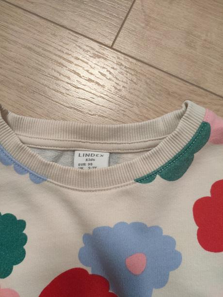Dievčenská mikina lindex kvety, veľ. 98, lindex,98