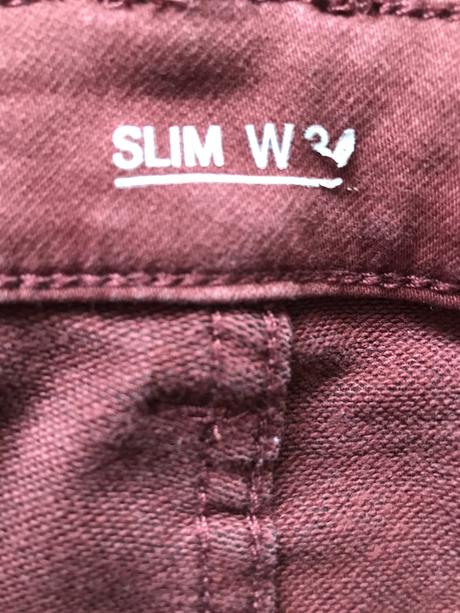 Elastické bordové nohavice, 34