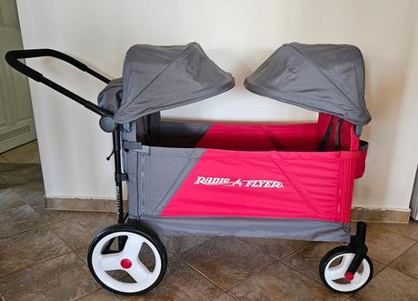 Detský vagon, kočík pre dve deti radio flyer, 