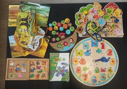 Drevene hracky - pouzivane, 