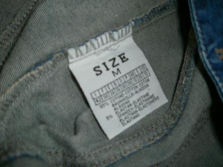 Elastické rifľové šaty s/m, s