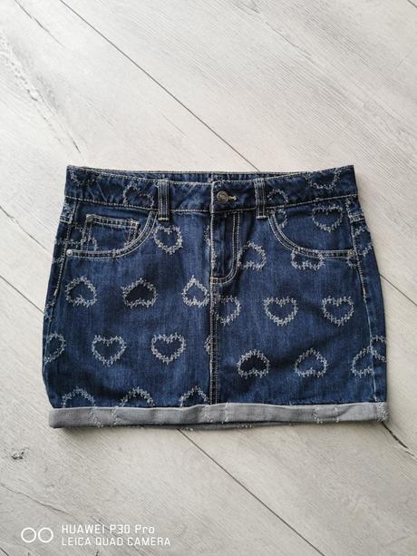 Dievčenská rifľová sukňa, benetton,164