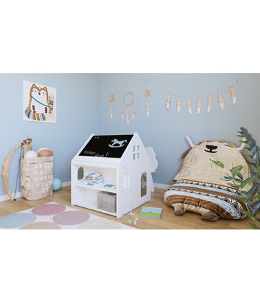 Edukačný stolík v tvare domčeka, 