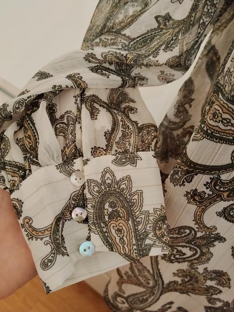 Zara vzorovaná košeľa paisley, zara,xs
