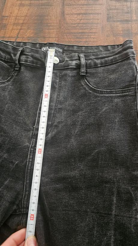 Elastické skiny rifle s vysokým pásom, zara,40