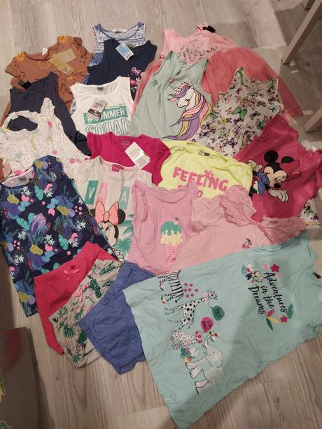 Balík letných veci 122/128, h&m,122