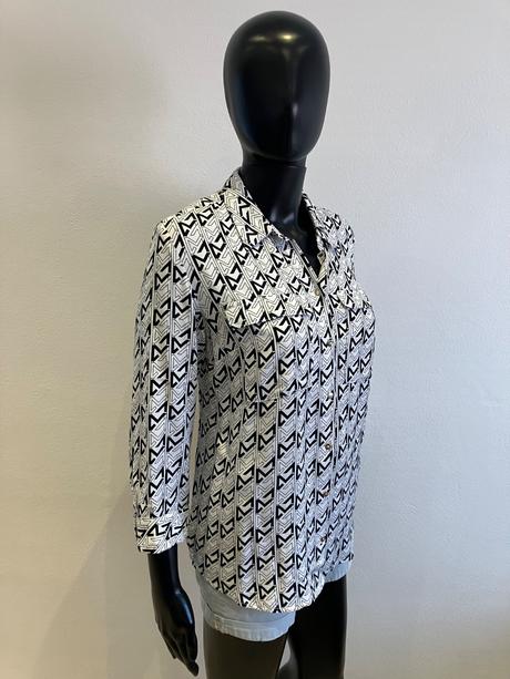 Dámska vzorovaná košeľa čiernobiela mohito (34), xs