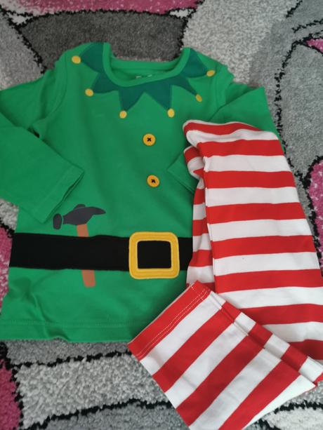 Pyžamo vianočné 9-12 mesiacov, f&f,80
