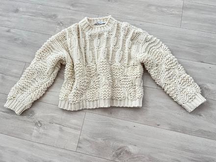 Kremovy svetrik zara, zara,s