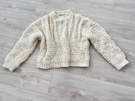 Kremovy svetrik zara, zara,s