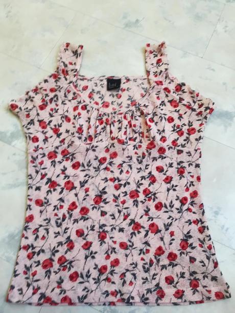 Romantické tenké kvetované tielko s/m, m