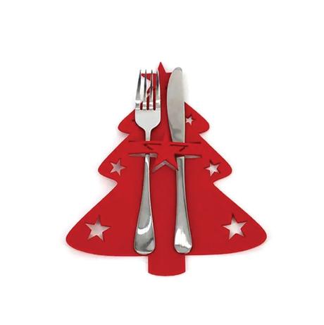 Slávnostné vianočné stolovanie , červené,