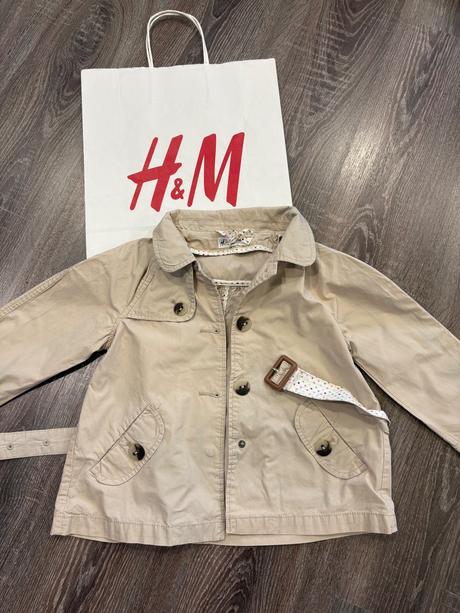 H&m dievcensky trenčkot na 5-6 rokov, h&m,110