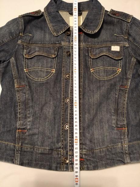 Šmrcovná rifľová bundička, l