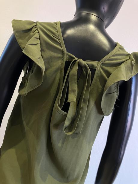 Dámska blúzka s mašličkou khaki shein (xs), xs