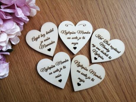 Drevená magnetka 5 cm,