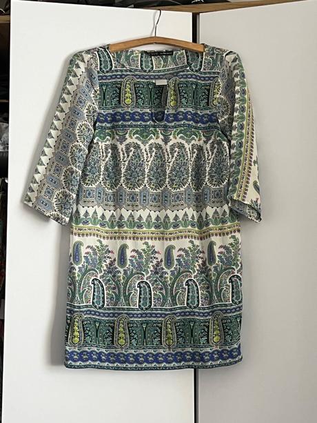 Zara dlhsia boho etno hippie tunika tricko bluzka, zara,m