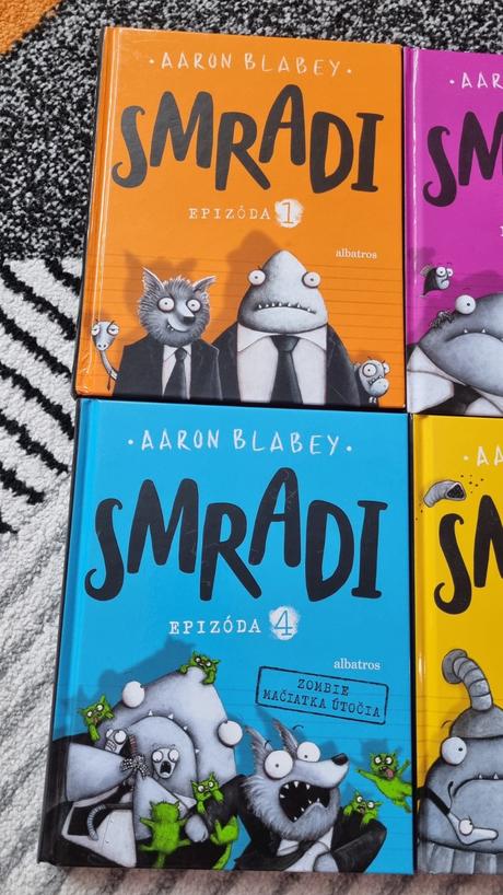 Knihy smradi 1, 3, 4, 5,