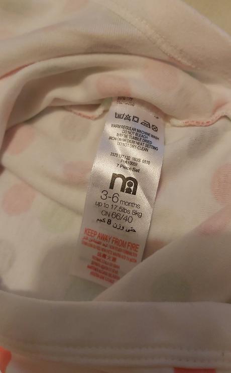5x body krátky rukáv 68, mothercare,68
