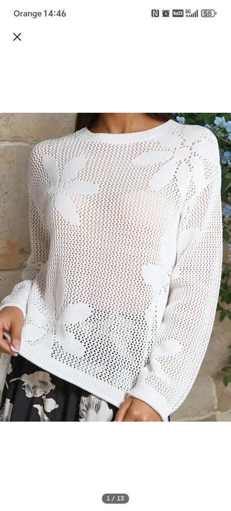 Pulóver biely krásny, m